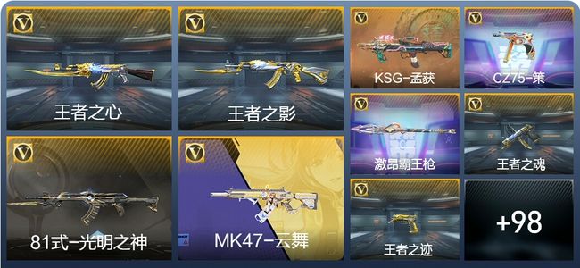 穿越火线：枪战王者V6 7王者武器 114英雄武器 4英雄角色 293万化 专家