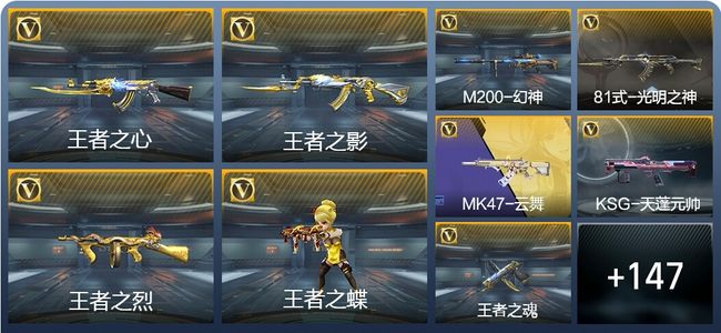 穿越火线：枪战王者V2 6王者武器 173英雄武器 6英雄角色 294万化 大师SS