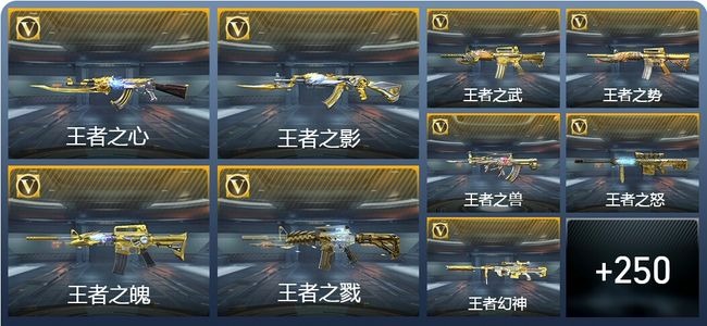 穿越火线：枪战王者V9 30王者武器 259英雄武器 11英雄角色 488万化 新锐