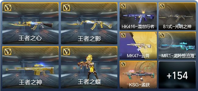 穿越火线：枪战王者V5 6王者武器 193英雄武器 4英雄角色 366万化 枪皇