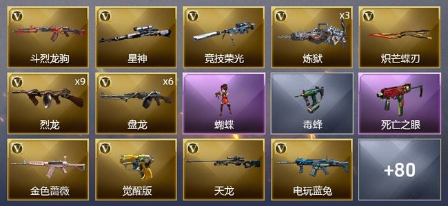 穿越火线（CF）1王者武器 131V武器 6V角色 16皮肤 可排位 新锐