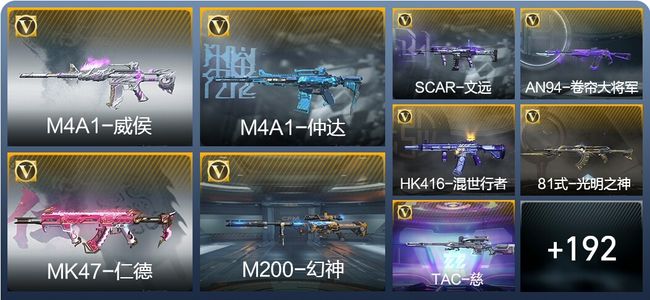 穿越火线：枪战王者13王者武器 201英雄武器 6英雄角色 255万化 大师SS