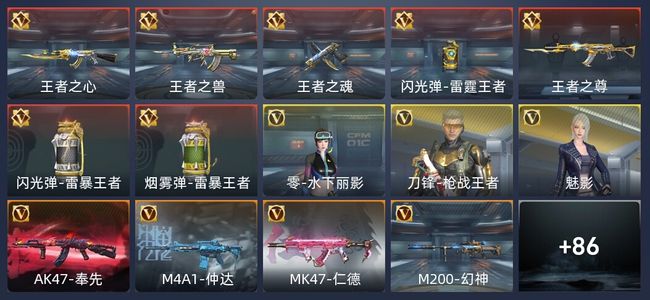 穿越火线：枪战王者V6 4王者 174英雄武器 新锐