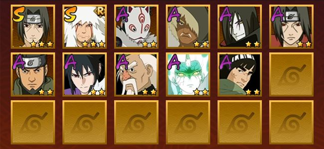 火影忍者V6 2S忍 9A忍 42忍 264S碎片 7通灵 100W内战力 中忍