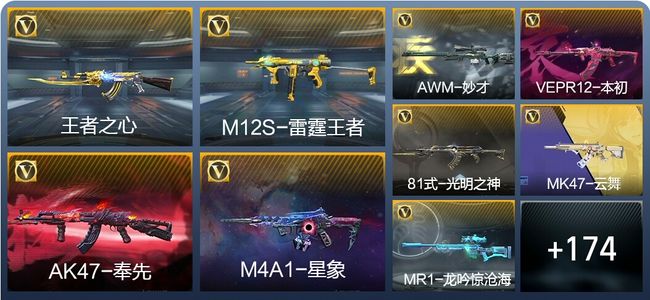 穿越火线：枪战王者V7 10王者武器 197英雄武器 3英雄角色 385万化 枪王