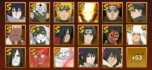 火影忍者V13 16S忍 54A忍 212忍 2079S碎片 20通灵 700W战力 前1000名 下忍