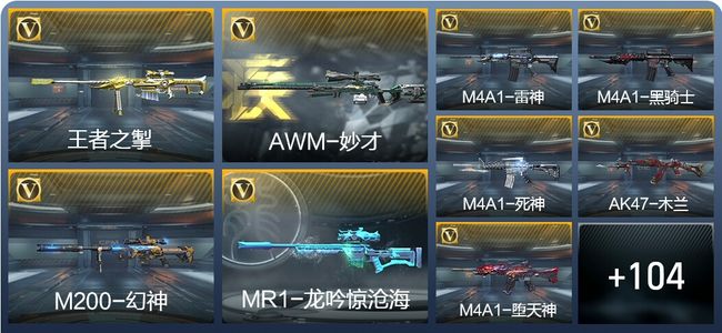 穿越火线：枪战王者V6 7王者武器 125英雄武器 2英雄角色 274万化 枪王