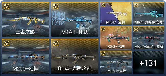 穿越火线：枪战王者V2 4王者武器 161英雄武器 3英雄角色 294万化 大师