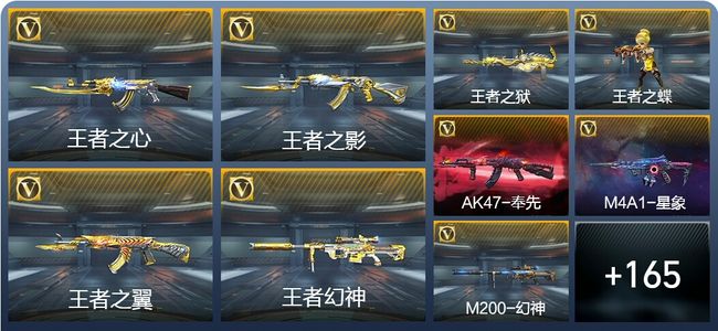 穿越火线：枪战王者V8 15王者武器 183英雄武器 13英雄角色 380万化 专家S