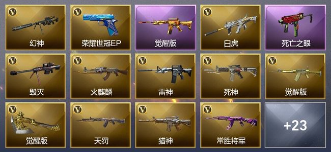 穿越火线（CF）6王者武器 40V武器 20V角色 18皮肤 可排位