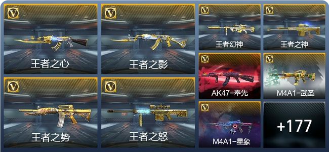 穿越火线：枪战王者V8 17王者武器 197英雄武器 5英雄角色 423万化 大师