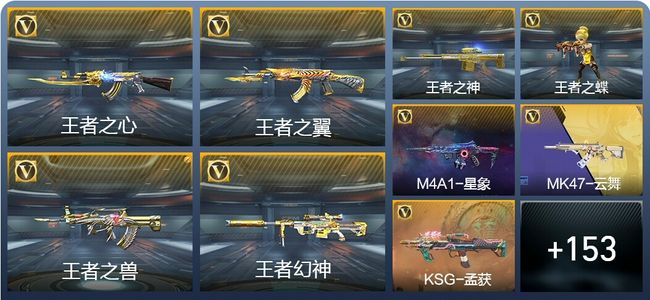 穿越火线：枪战王者V7 8王者武器 173英雄武器 6英雄角色 487万化 专家