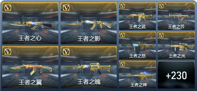 穿越火线：枪战王者V8 25王者武器 257英雄武器 6英雄角色 549万化 大师SS