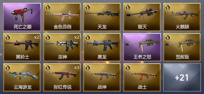 穿越火线（CF）1王者武器 28V武器 1V角色 14皮肤 可排位 宗师