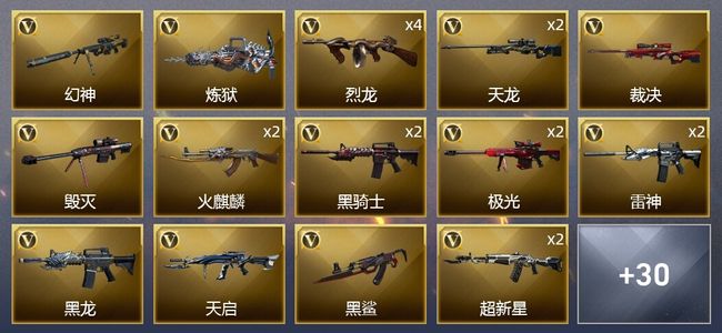 穿越火线（CF）70V武器 2V角色 8皮肤 不可排位 传奇
