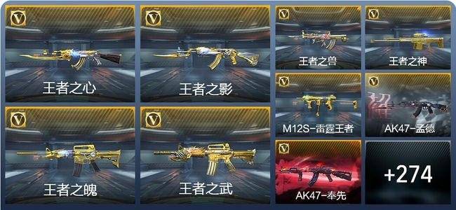 穿越火线：枪战王者V8 29王者武器 306英雄武器 10英雄角色 623万化 枪王SS