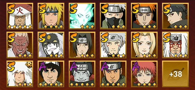 火影忍者V12 19S忍 36A忍 178忍 3007S碎片 26通灵 1000W战力 前50名 上忍