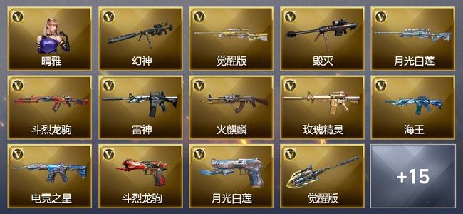 穿越火线（CF）23V武器 1V角色 12皮肤 可排位 枪王