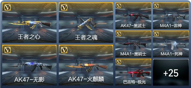 穿越火线：枪战王者2王者武器 34英雄武器 2英雄角色 54万化 新锐