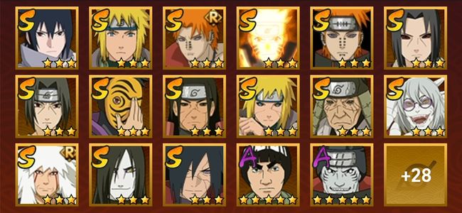 火影忍者V7 16S忍 32A忍 176忍 2081S碎片 15通灵 800W战力 前1000名 中忍