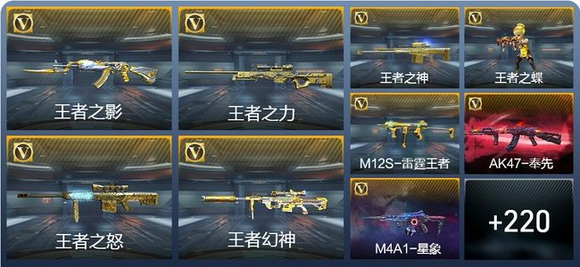 穿越火线：枪战王者V8 20王者武器 253英雄武器 6英雄角色 490万化 枪神
