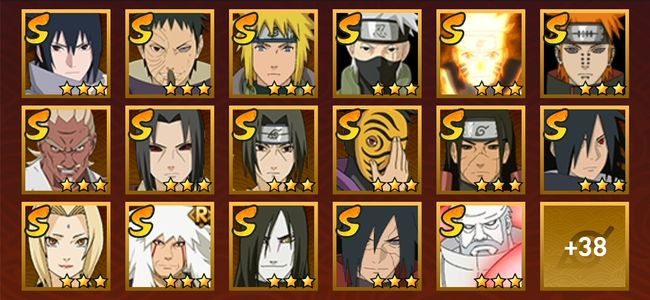 火影忍者V10 19S忍 36A忍 204忍 2621S碎片 17通灵 900W战力 前1000名 上忍