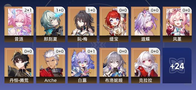 崩坏：星穹铁道21黄 17角色黄 4光锥黄 13五星角色 4五星光锥 65级 男主