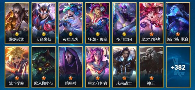 英雄联盟手游（lol手游）6神话 48传说 215史诗 395皮肤 135英雄 大师