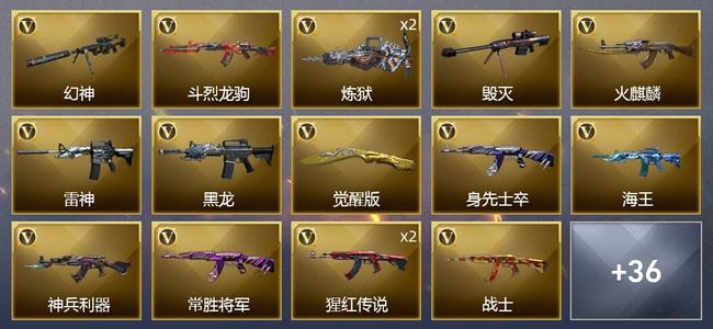 穿越火线（CF）39V武器 4V角色 11皮肤 可排位 宗师
