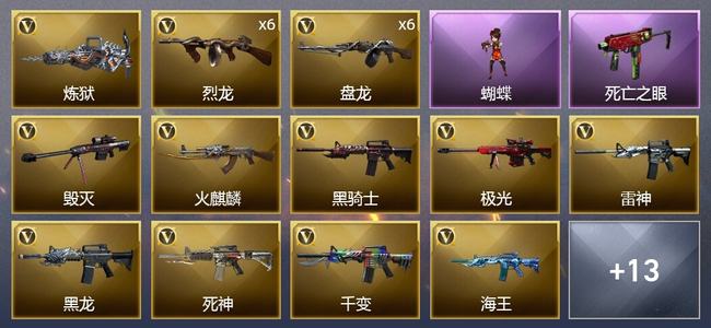 穿越火线（CF）38V武器 1V角色 4皮肤 可排位 新锐