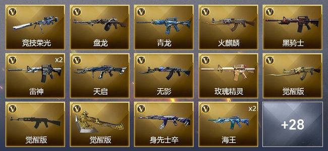 穿越火线（CF）35V武器 1V角色 12皮肤 可排位