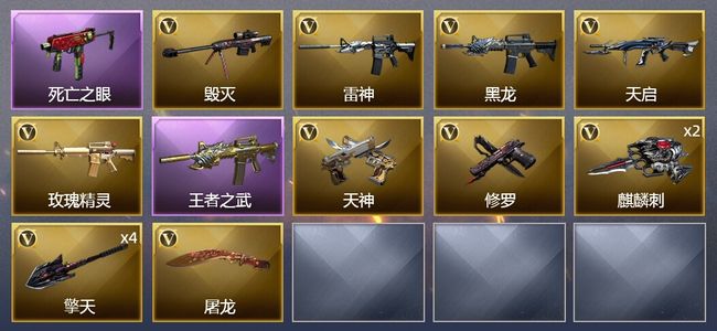 穿越火线（CF）1王者武器 14V武器 1皮肤 可排位 专家