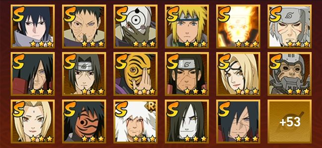 火影忍者V11 20S忍 50A忍 199忍 2464S碎片 21通灵 800W战力 前500名 上忍