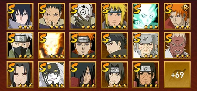 火影忍者V12 36S忍 50A忍 223忍 4100S碎片 23通灵 1000W战力 前500名 上忍