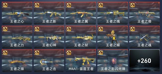 穿越火线：枪战王者37王者 261英雄武器 13英雄角色 482万化 新锐