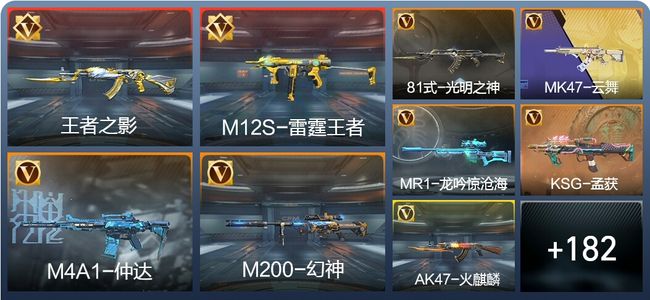 穿越火线：枪战王者炫闪9王者 191英雄武器 5英雄角色 291万化 新锐