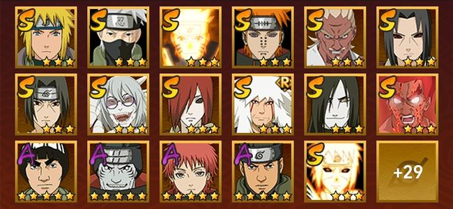 火影忍者V5 15S忍 31A忍 164忍 1849S碎片 15通灵 800W战力 前1000名 下忍