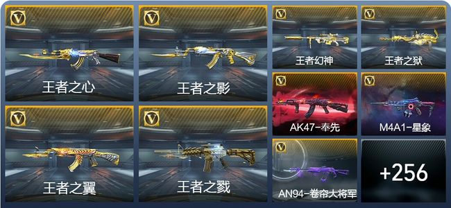 穿越火线：枪战王者V8 21王者武器 265英雄武器 8英雄角色 362万化 新锐