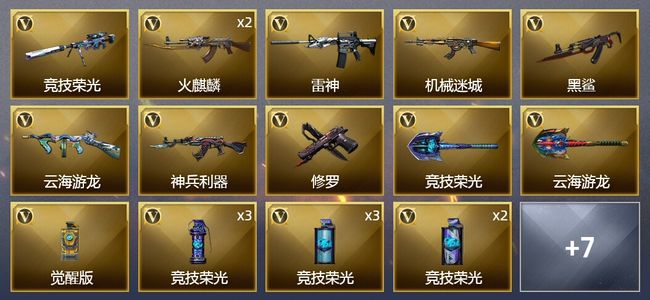 穿越火线（CF）21V武器 4皮肤 可排位 新锐