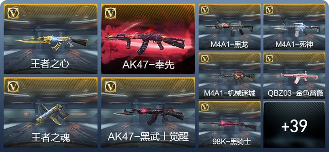 穿越火线：枪战王者V5 3王者武器 48英雄武器 68万化 专家