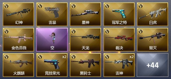 穿越火线（CF）2王者武器 66V武器 2V角色 9皮肤 可排位 新锐