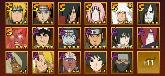 火影忍者V7 7S忍 21A忍 117忍 913S碎片 14通灵 400W战力 下忍