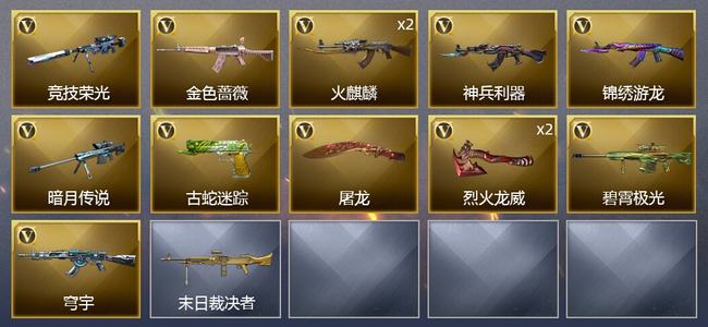 穿越火线（CF）13V武器 7皮肤 可排位 新锐