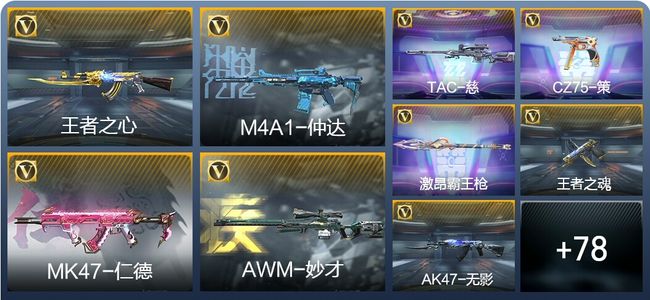 穿越火线：枪战王者V5 3王者武器 87英雄武器 4英雄角色 170万化 大师SS