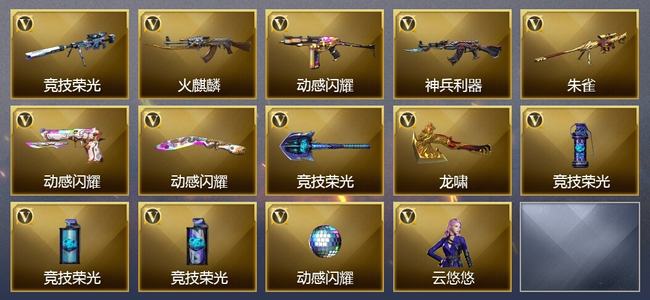 穿越火线（CF）0传说角色 0传说武器 0王者武器 0炫金武器 15V武器 2V角色 3皮肤 可排位 无