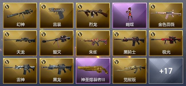 穿越火线（CF）0传说角色 0传说武器 2王者武器 0炫金武器 28V武器 5V角色 5皮肤 可排位 专家