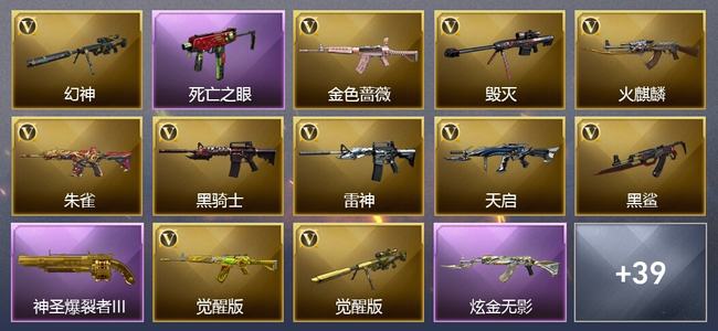 穿越火线（CF）0传说角色 0传说武器 2王者武器 2炫金武器 48V武器 21V角色 5皮肤 可排位 专家