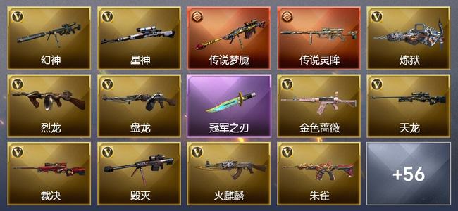 穿越火线（CF）0传说角色 2传说武器 7王者武器 2炫金武器 63V武器 14V角色 7皮肤 可排位 专家