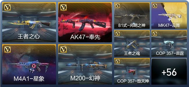 穿越火线：枪战王者V6 5王者武器 65英雄武器 2英雄角色 123万化 枪王SS