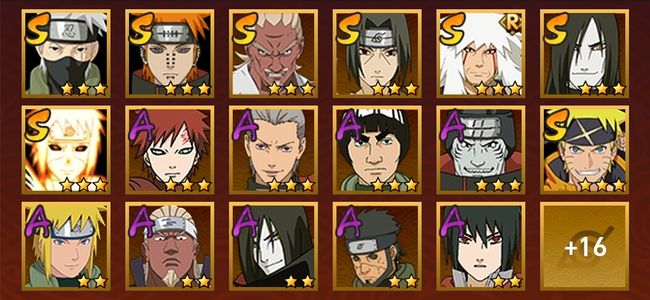 火影忍者8S忍 25A忍 118忍 1104S碎片 14通灵 500W战力 中忍